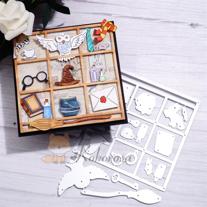 Kokorosa Metal Cutting Dies with Wizard World Frame Board