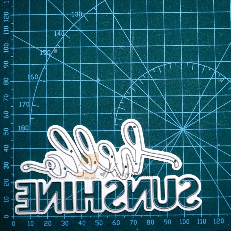 Kokorosa Metal Cutting Dies with "hello SUNSHINE" Word