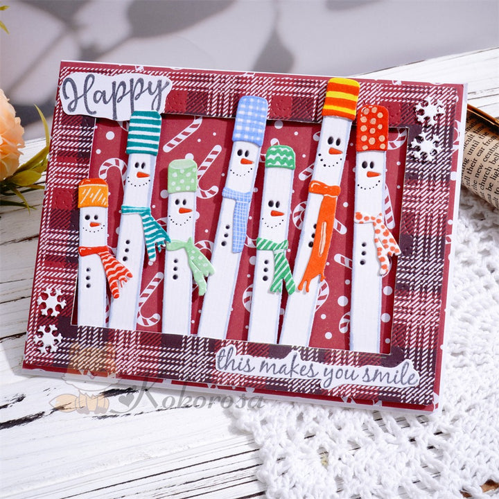 Kokorosa Metal Cutting Dies With Slim Snowman