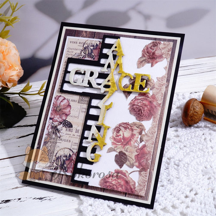 Kokorosa Metal Cutting Dies with "AMAZING GRACE" Word