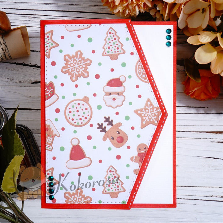 Kokorosa Metal Cutting Dies with Arrow Foldable Card