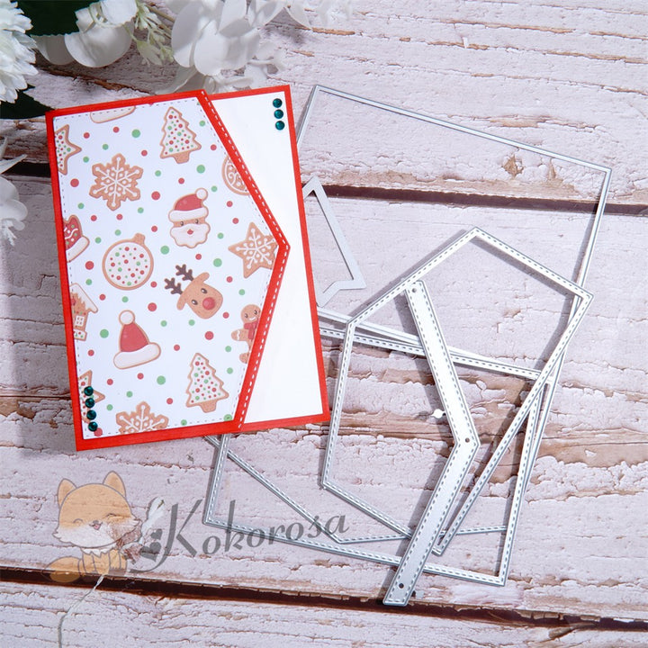 Kokorosa Metal Cutting Dies with Arrow Foldable Card
