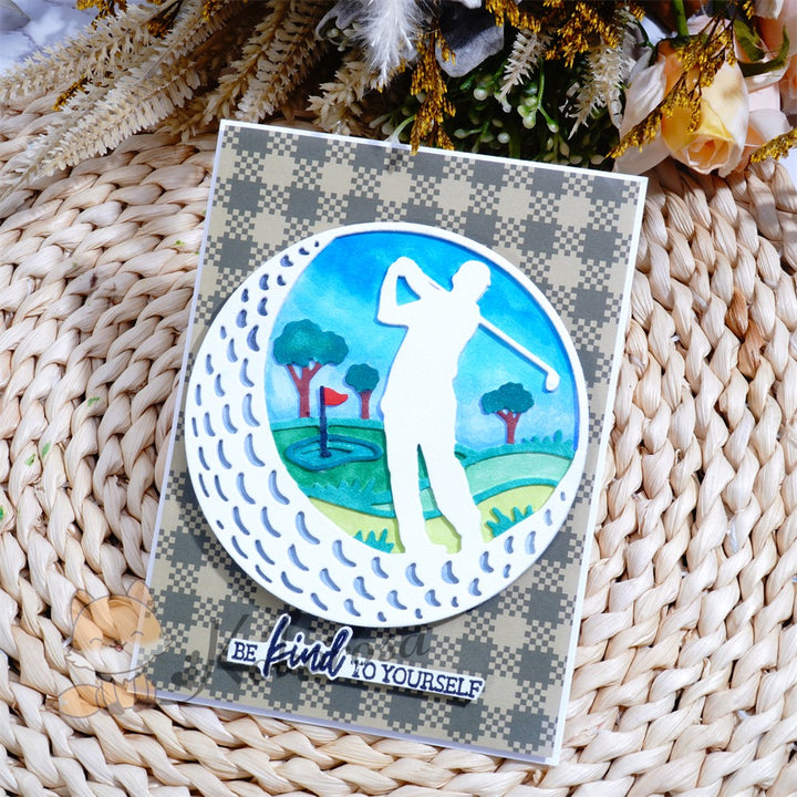 Kokorosa Metal Cutting Dies with Golf Theme Ball