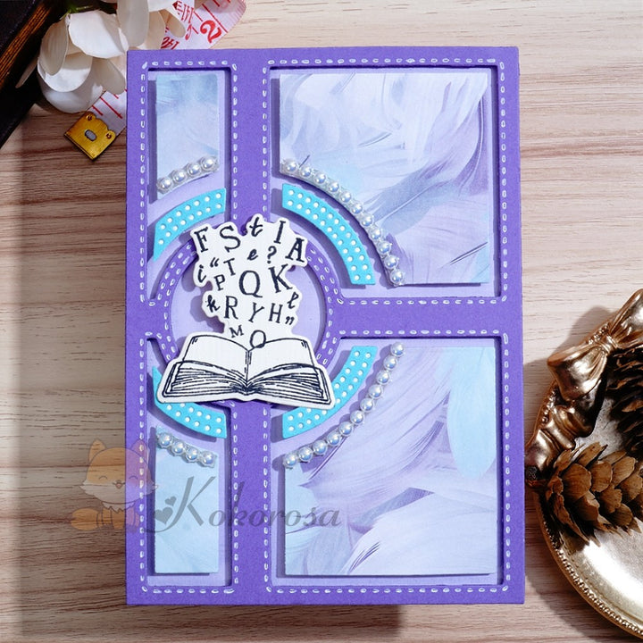 Kokorosa Metal Cutting Dies with Ring Background Board