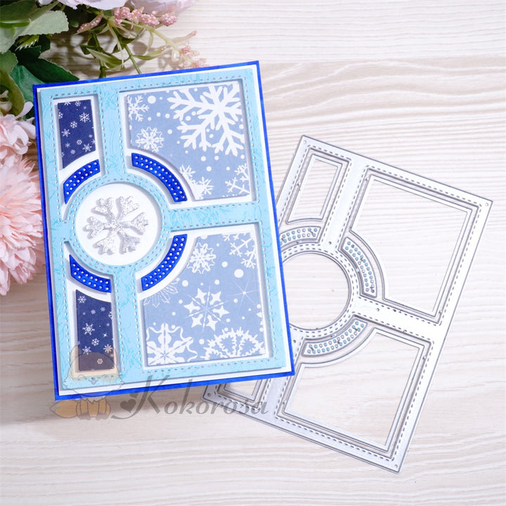 Kokorosa Metal Cutting Dies with Ring Background Board