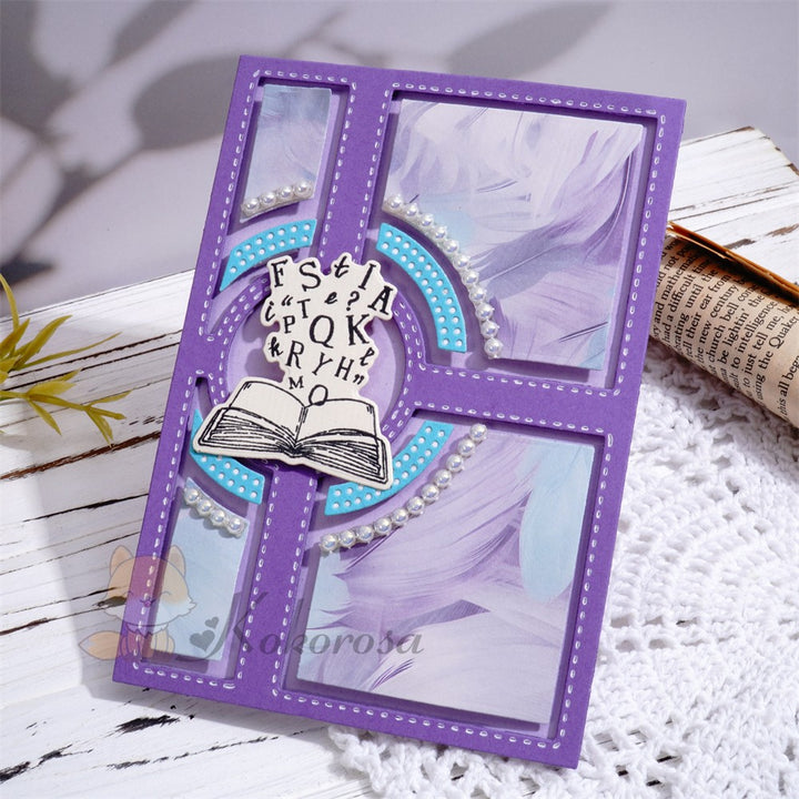 Kokorosa Metal Cutting Dies with Ring Background Board