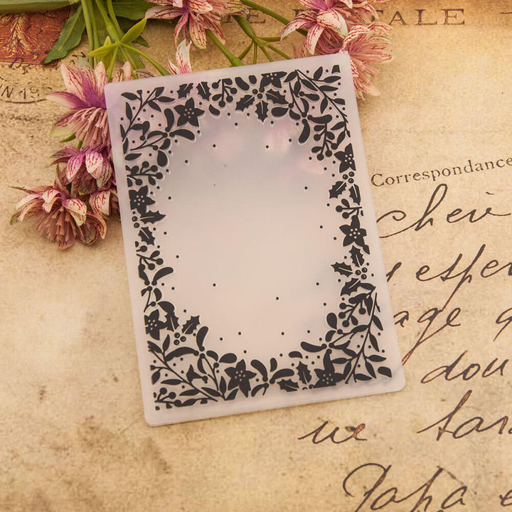 Kokorosa Flower Round Embossing Folder
