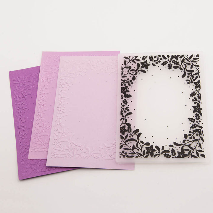Kokorosa Flower Round Embossing Folder