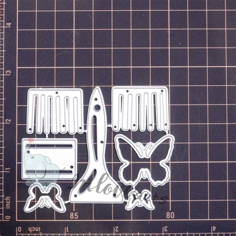 Kokorosa Metal Cutting Dies with Brush & Butterflies