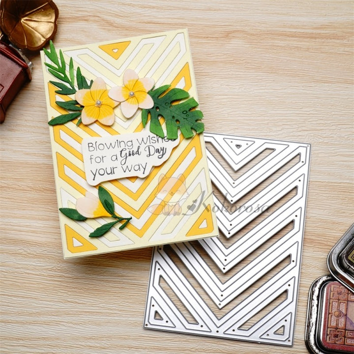 Kokorosa Metal Cutting Dies with Hollow Arrows Background Board