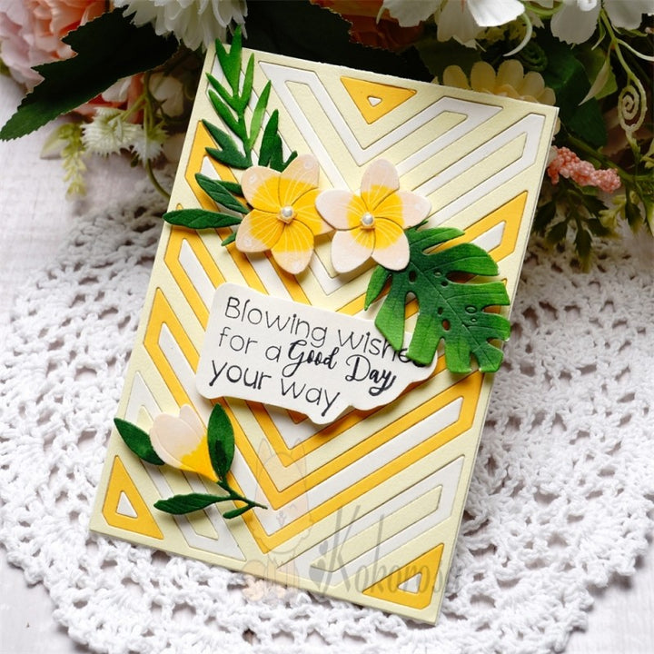 Kokorosa Metal Cutting Dies with Hollow Arrows Background Board