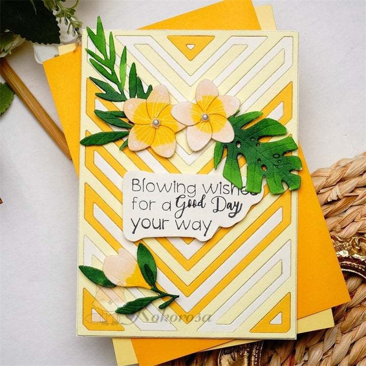 Kokorosa Metal Cutting Dies with Hollow Arrows Background Board