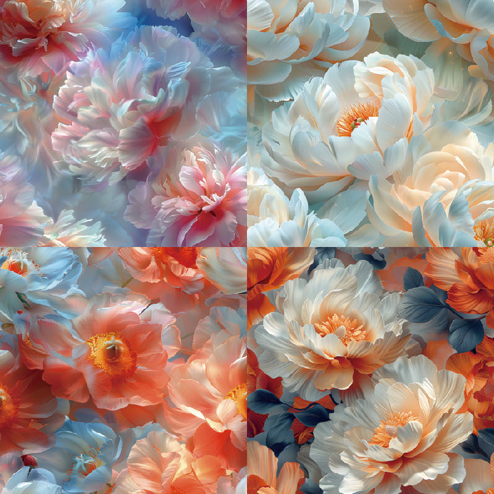 Kokorosa 24PCS 6" Blossom Hues Scrapbook & Cardstock Paper