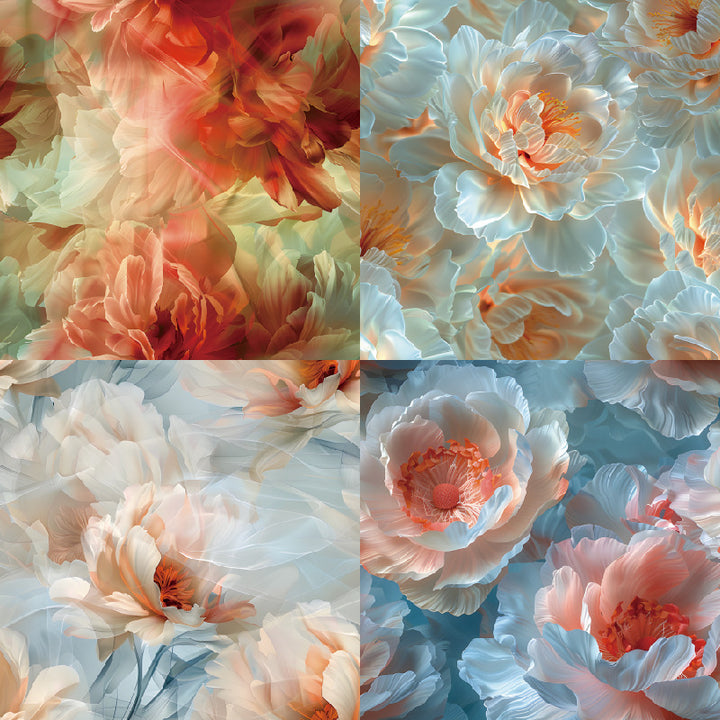 Kokorosa 24PCS 6" Blossom Hues Scrapbook & Cardstock Paper