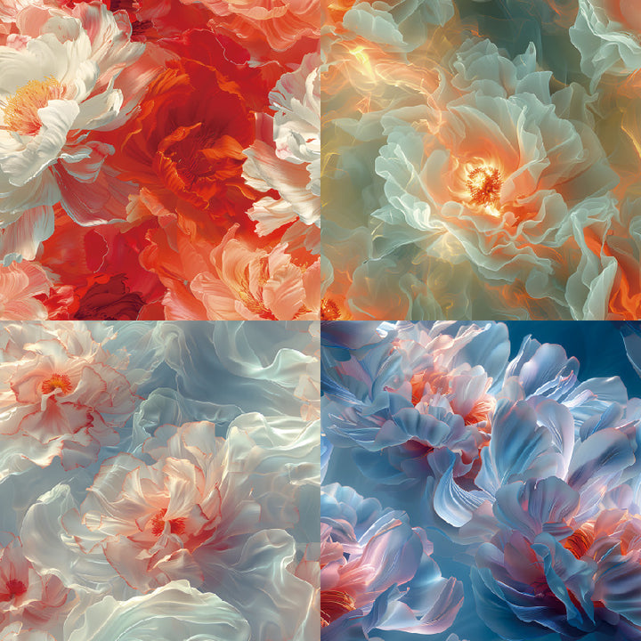 Kokorosa 24PCS 6" Blossom Hues Scrapbook & Cardstock Paper