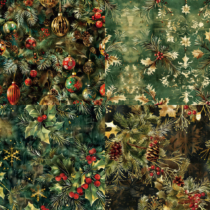 Kokorosa 24PCS 6" Gleam Scrapbook & Cardstock Paper