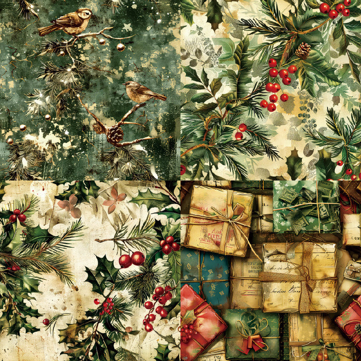 Kokorosa 24PCS 6" Gleam Scrapbook & Cardstock Paper