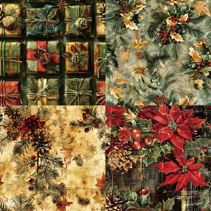 Kokorosa 24PCS 6" Gleam Scrapbook & Cardstock Paper