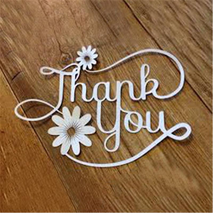 Kokorosa Thank You Metal Cutting Dies