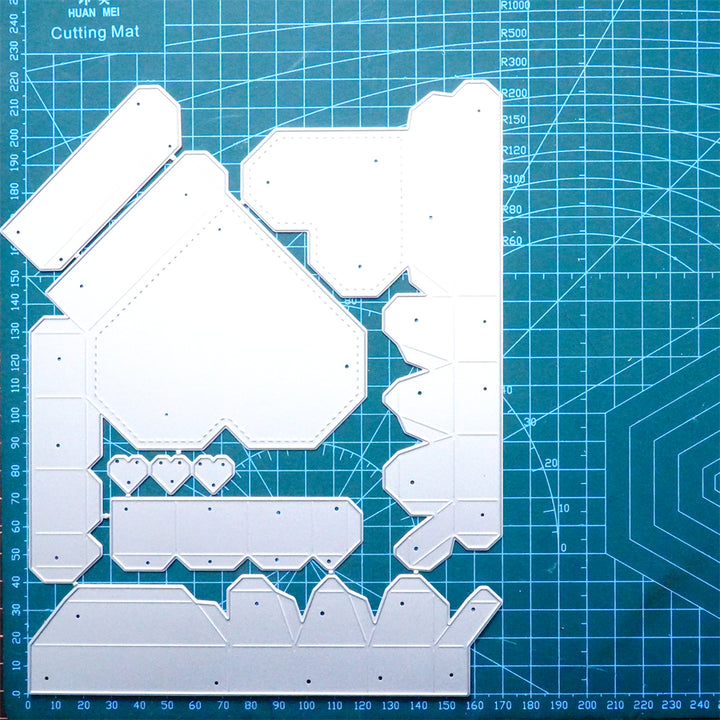 Kokorosa Metal Cutting Dies With 3D Love Gift Box