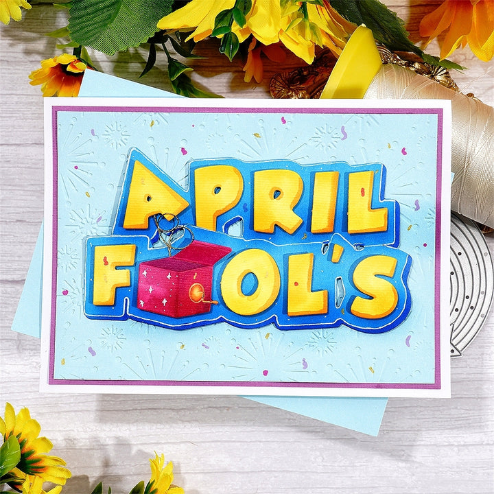Kokorosa Metal Cutting Dies with  "April Fools" Word