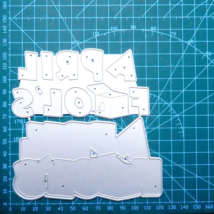 Kokorosa Metal Cutting Dies with  "April Fools" Word