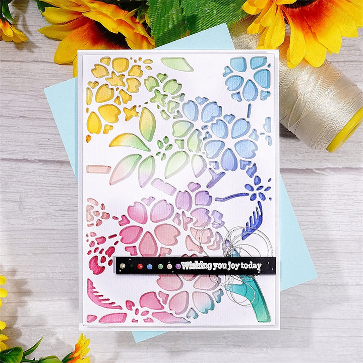 Kokorosa Metal Cutting Dies With Cherry Blossom Background Board