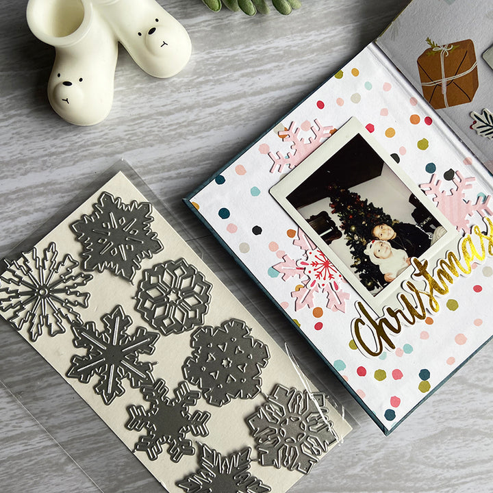 Kokorosa 8 PCS Snowflake Set Cutting Dies