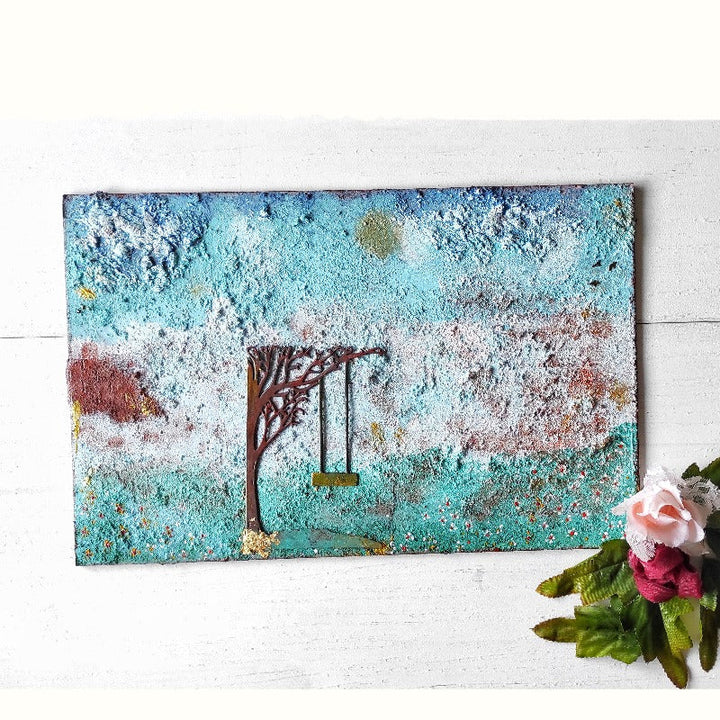 Kokorosa Swing Under the Tree at Dusk Metal Cutting Dies