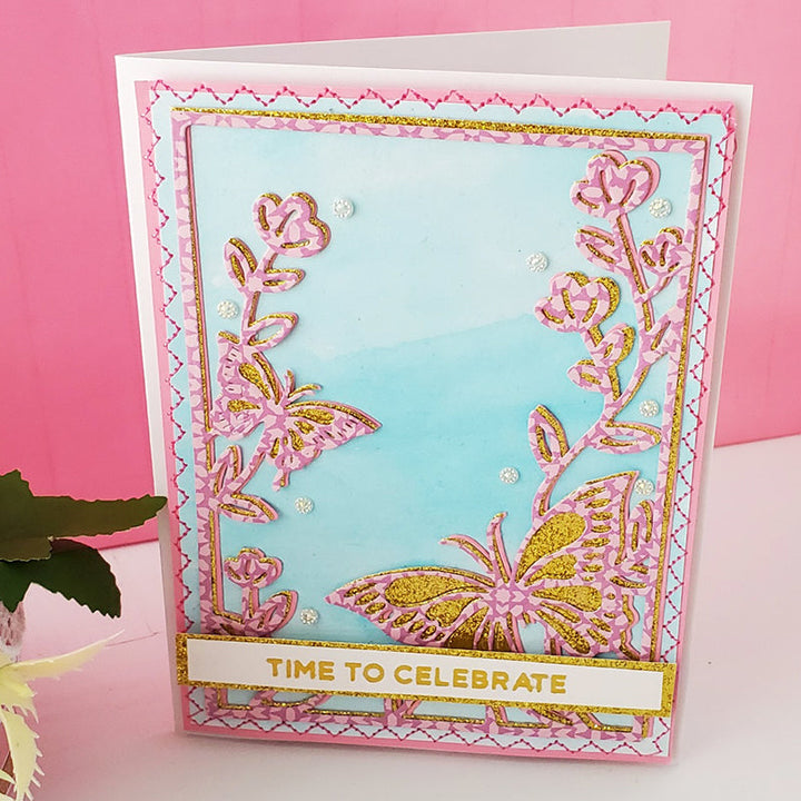 Kokorosa Metal Cutting Dies With Butterfly Flower Series