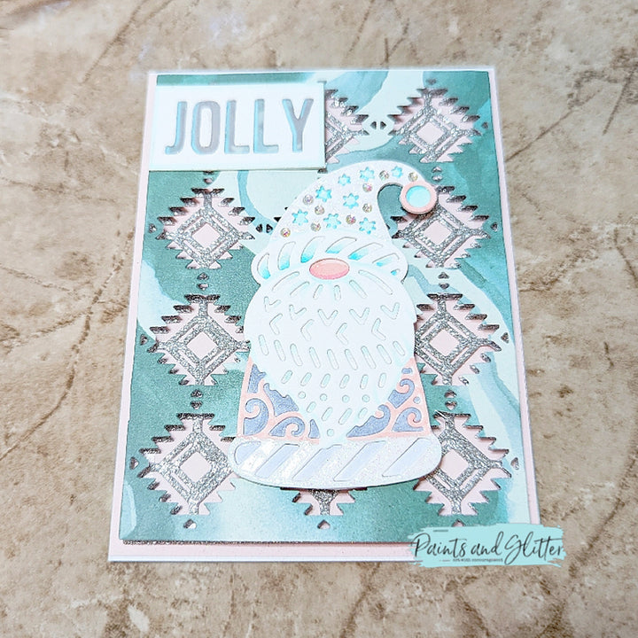 Kokorosa Metal Cutting Dies With Hollow Quadrilateral Background Board