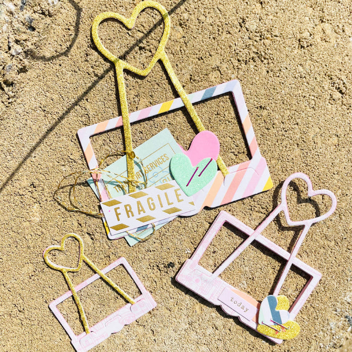 Kokorosa Metal Cutting Dies With Heart Shaped Clip