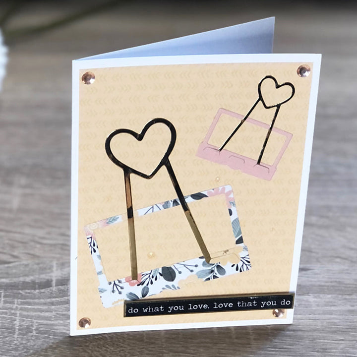 Kokorosa Metal Cutting Dies With Heart Shaped Clip