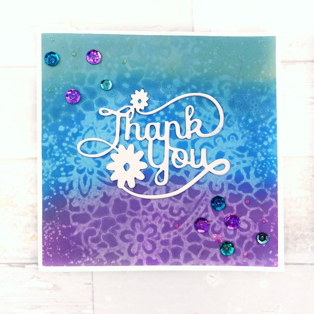 Kokorosa Thank You Metal Cutting Dies