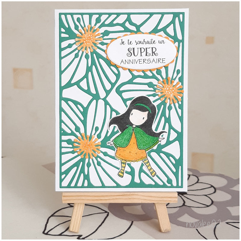 Kokorosa Metal Cutting Dies with Floral Frame Background