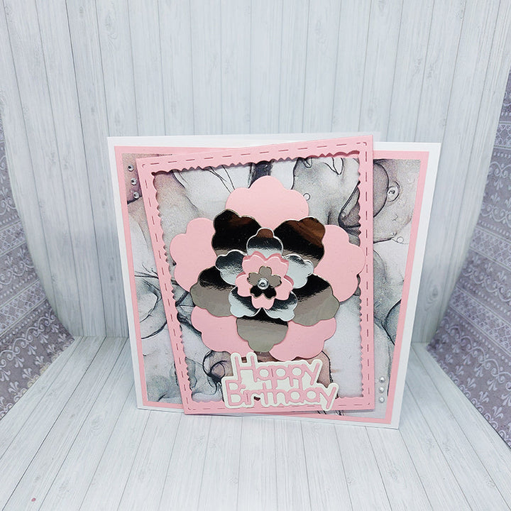 Kokorosa Metal Cutting Dies With Stackable Flowers Frame