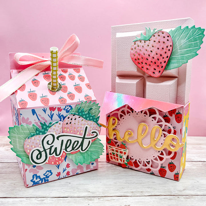 Kokorosa Metal Cutting Dies with Heart Shaped Strawberry