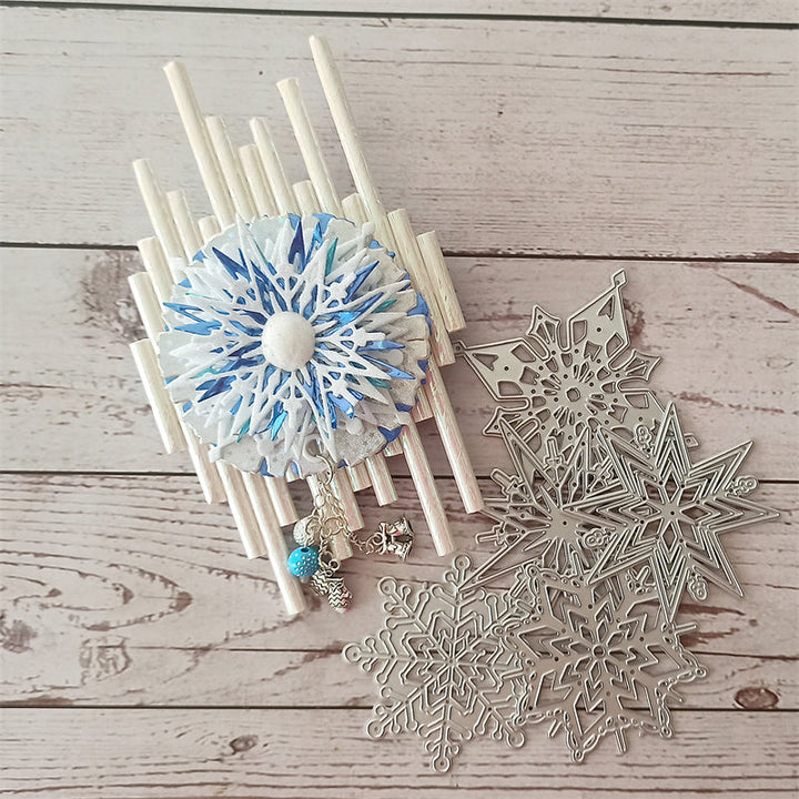 Kokorosa Metal Cutting Dies with 6pcs Snowflakes