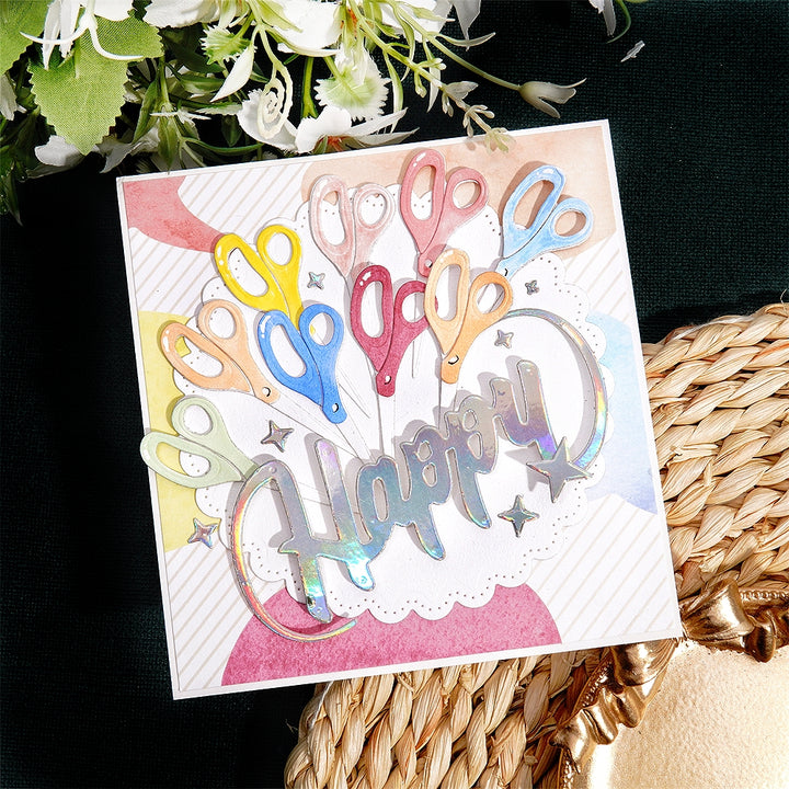 Kokorosa Metal Cutting Dies with Cartoon Scissors