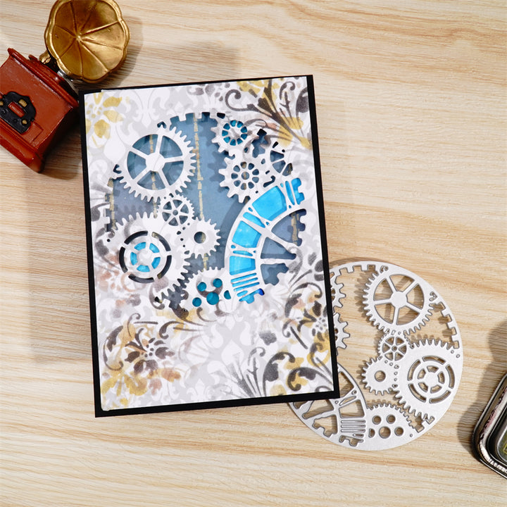 Kokorosa Metal Cutting Dies with Round Gears Border