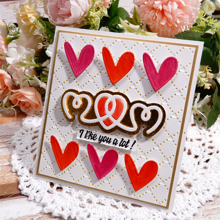 Kokorosa Metal Cutting Dies with Connected Hearts