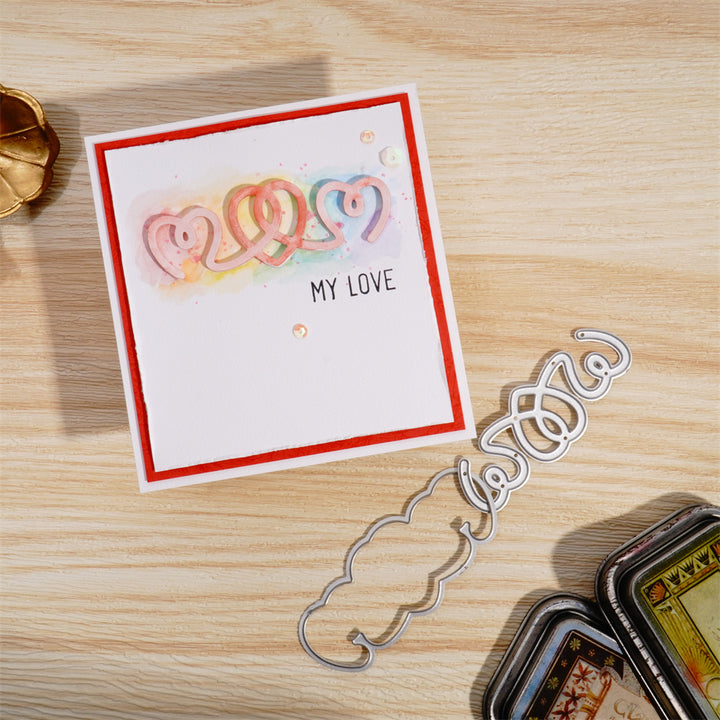 Kokorosa Metal Cutting Dies with Connected Hearts