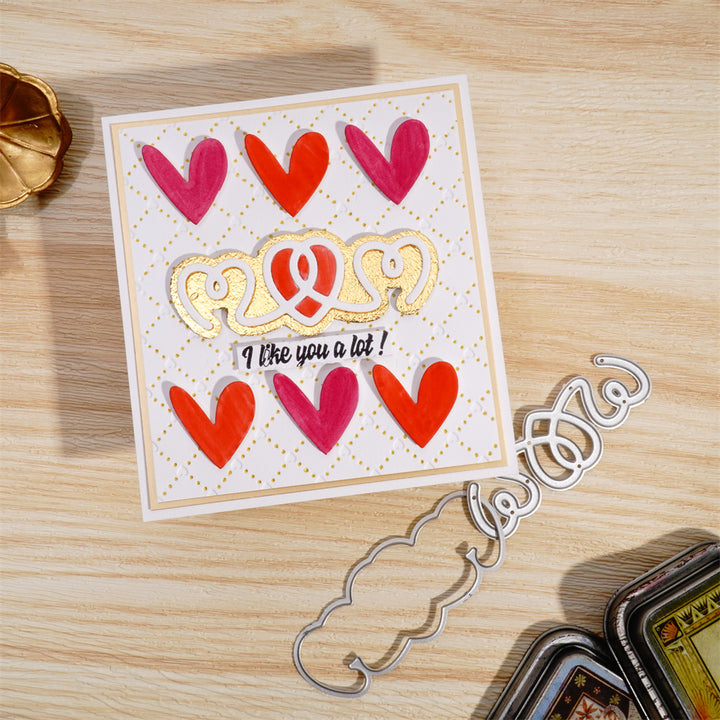 Kokorosa Metal Cutting Dies with Connected Hearts