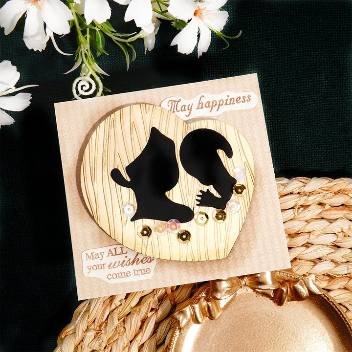 Kokorosa Metal Cutting Dies with Mother & Baby Heart Frame Board