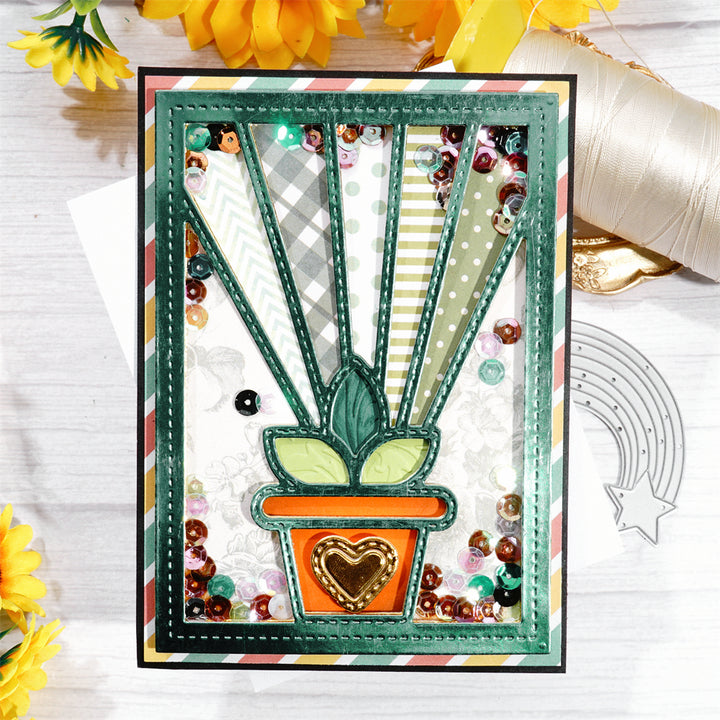 Kokorosa Metal Cutting Dies With Potted Plant Background