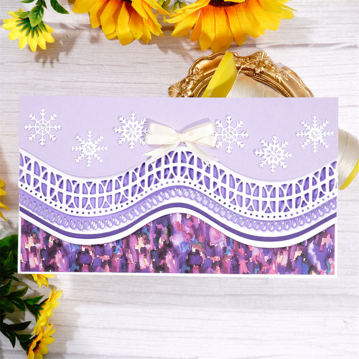 Kokorosa Metal Cutting Dies With Lace Wave Border