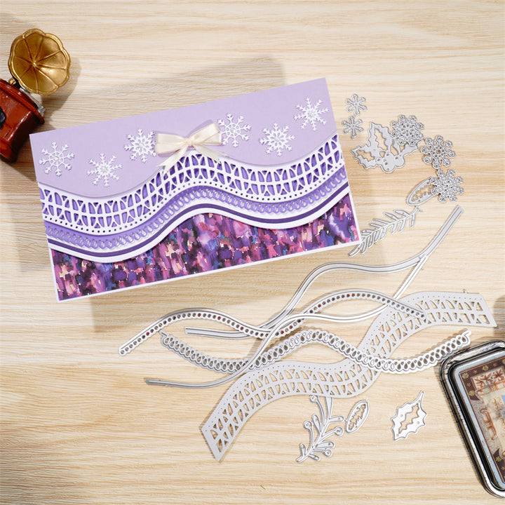 Kokorosa Metal Cutting Dies With Lace Wave Border