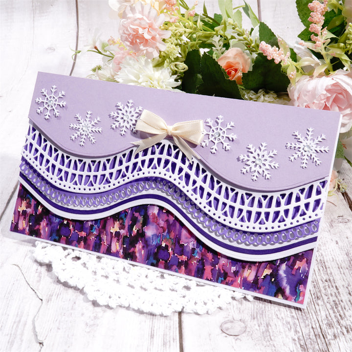 Kokorosa Metal Cutting Dies With Lace Wave Border