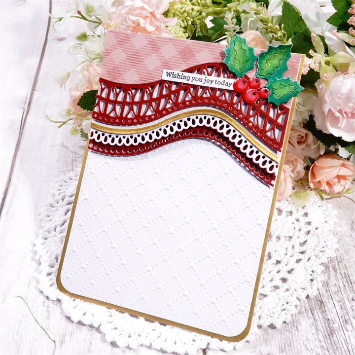 Kokorosa Metal Cutting Dies With Lace Wave Border