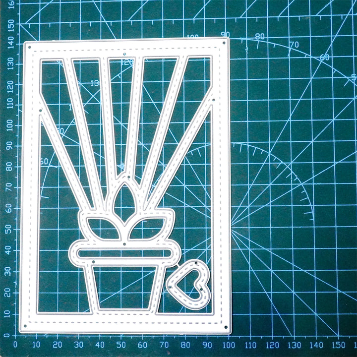 Kokorosa Metal Cutting Dies With Potted Plant Background